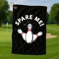 Cute Bowling For Or Spare Me Golf Towel thumb 1