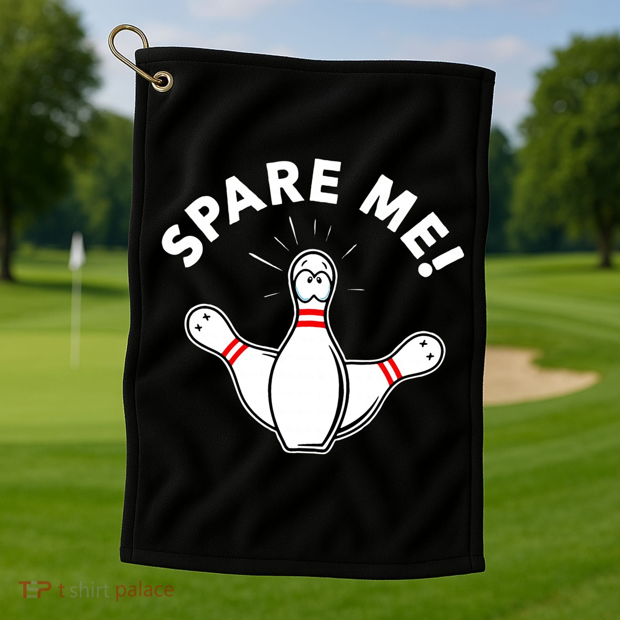 Cute Bowling For Or Spare Me Golf Towel