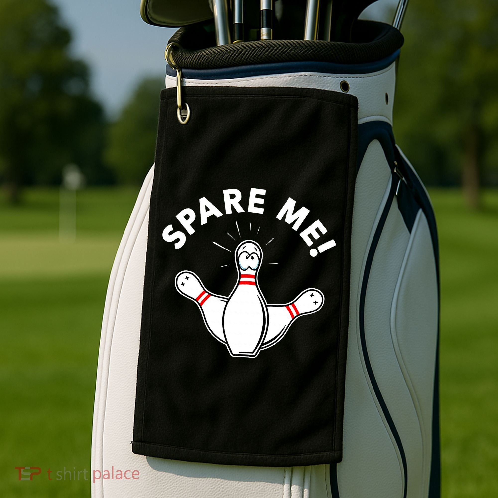Cute Bowling For Or Spare Me Golf Towel