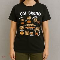 Cat Bread Foodie Kittten Pet Owner Loaf Lover Cat T-Shirt thumb 4