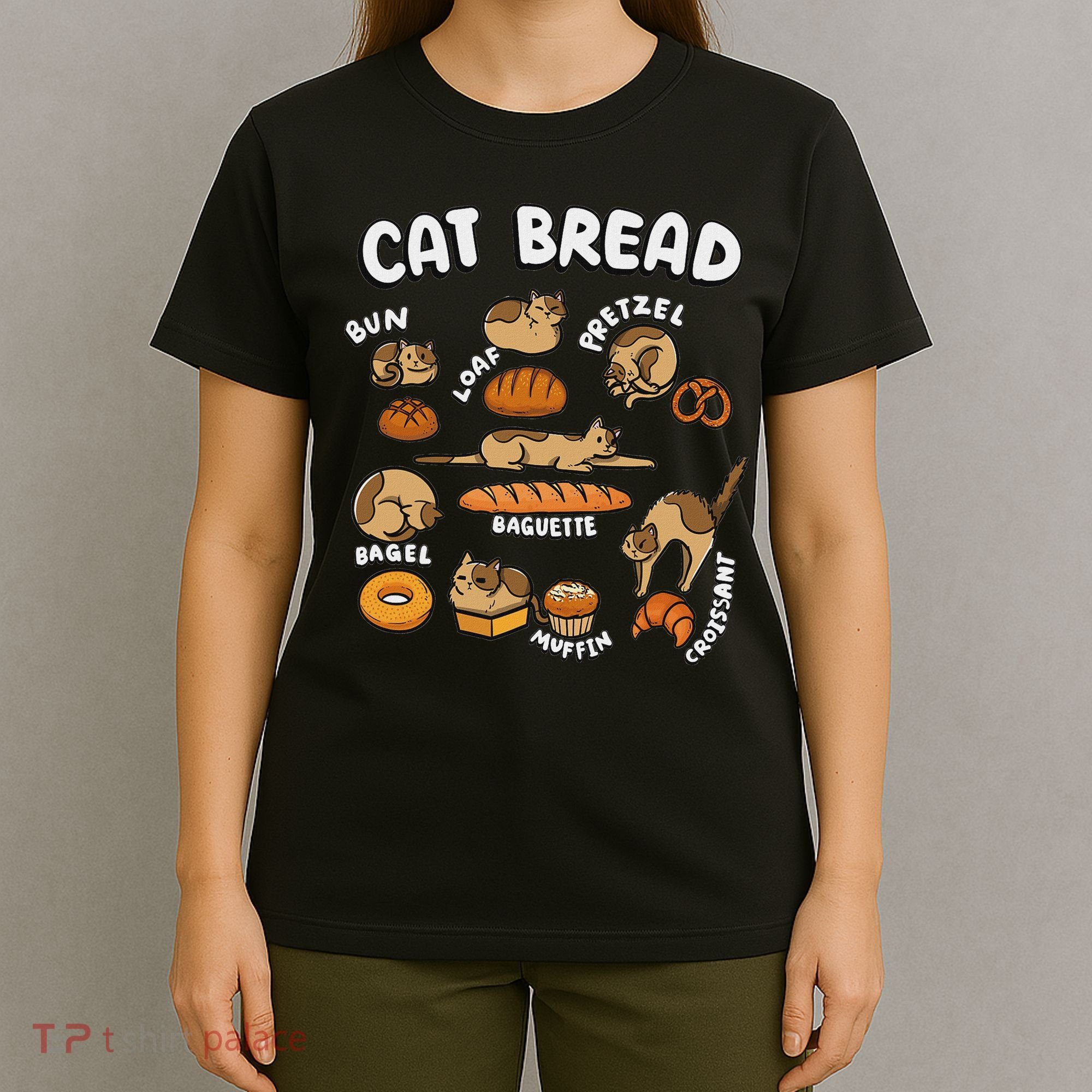 Cat Bread Foodie Kittten Pet Owner Loaf Lover Cat T-Shirt