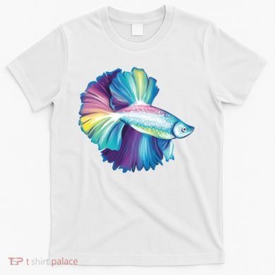 Colorful Betta Fish Swimming T-Shirt