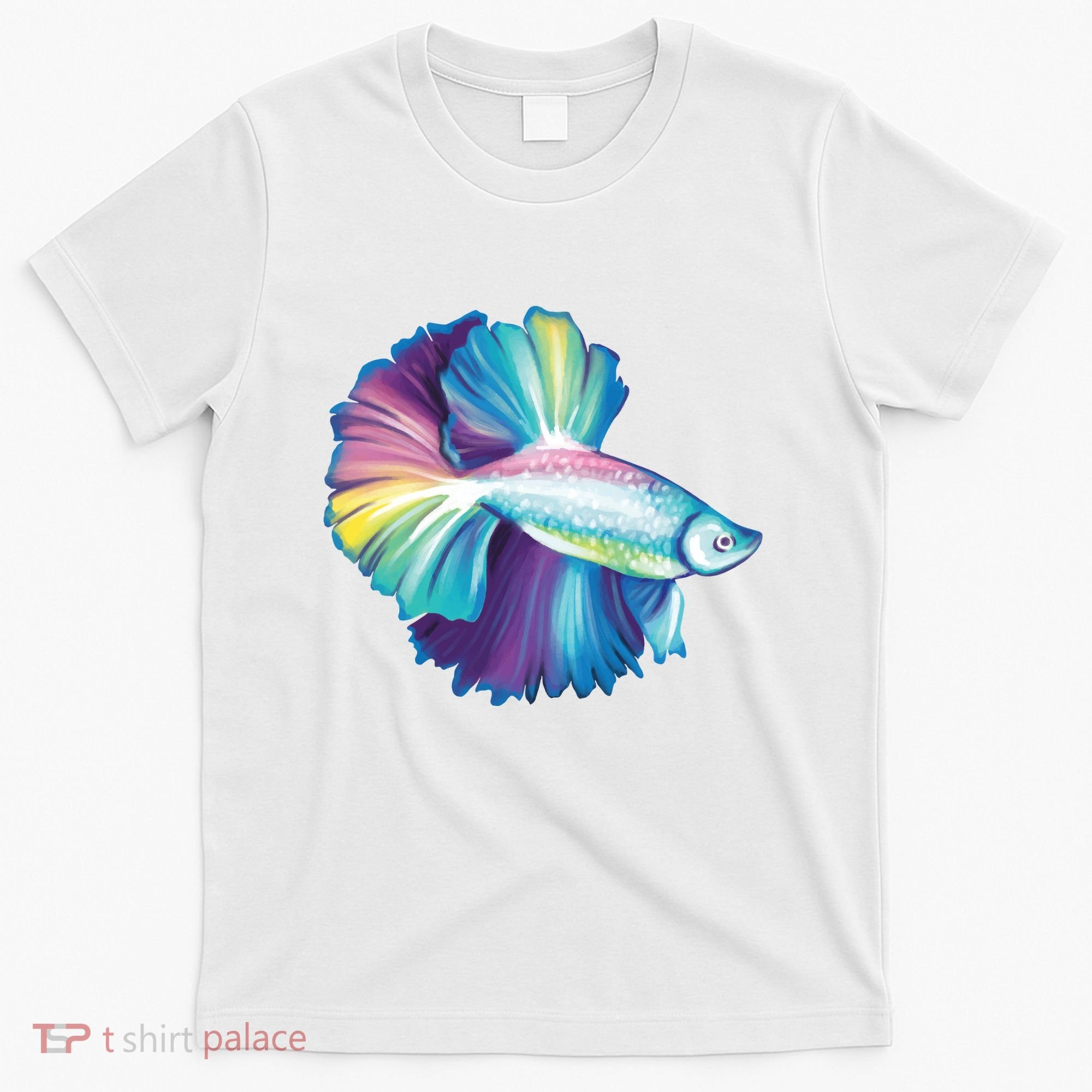 Colorful Betta Fish Swimming T-Shirt