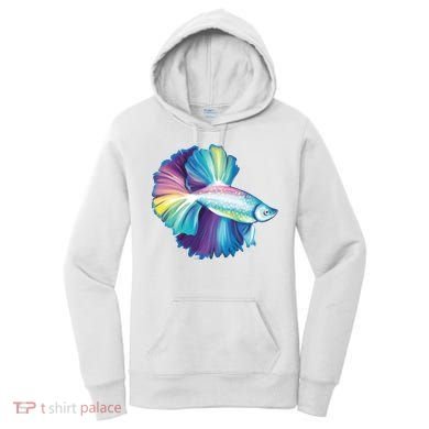 Colorful Betta Fish Swimming Women's Hoodie