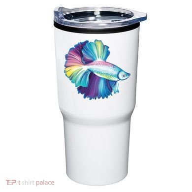Colorful Betta Fish Swimming Tumbler