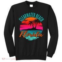 Clearwater Beach Florida Palm Tree Island Pink Sweatshirt thumb 0