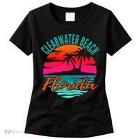 Clearwater Beach Florida Palm Tree Island Pink Women's T-Shirt thumb 0