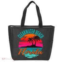 Clearwater Beach Florida Palm Tree Island Pink Tote Bag thumb 0