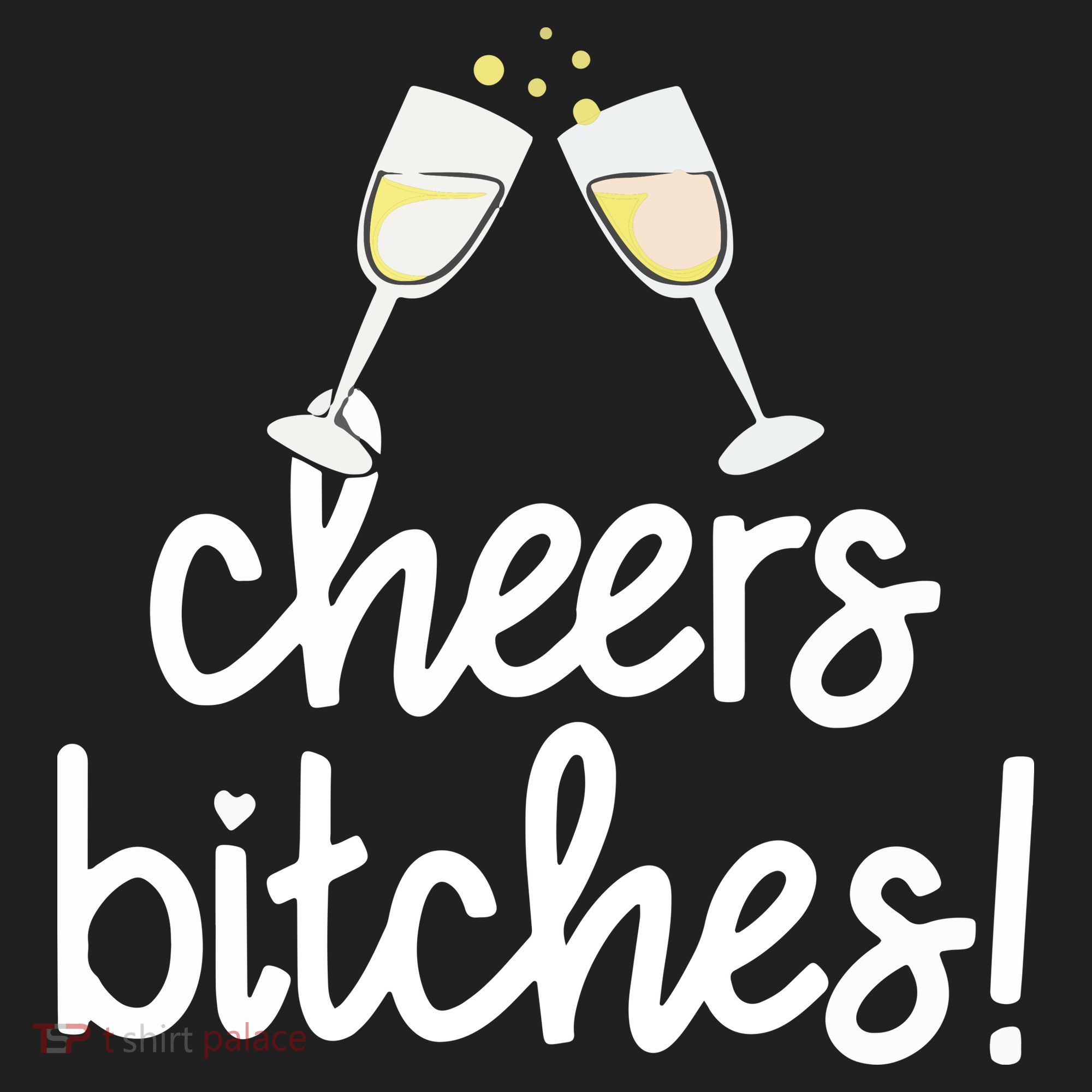 Cheers Bitches Funny New Year's Eve 40oz Vacuum Insulated Stainless Steel Travel Tumbler