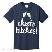 Cheers Bitches Funny New Year's Eve Kids T-Shirt thumb 0