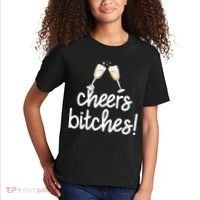 Cheers Bitches Funny New Year's Eve Kids T-Shirt thumb 2
