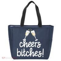 Cheers Bitches Funny New Year's Eve Tote Bag thumb 0