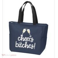 Cheers Bitches Funny New Year's Eve Tote Bag thumb 3