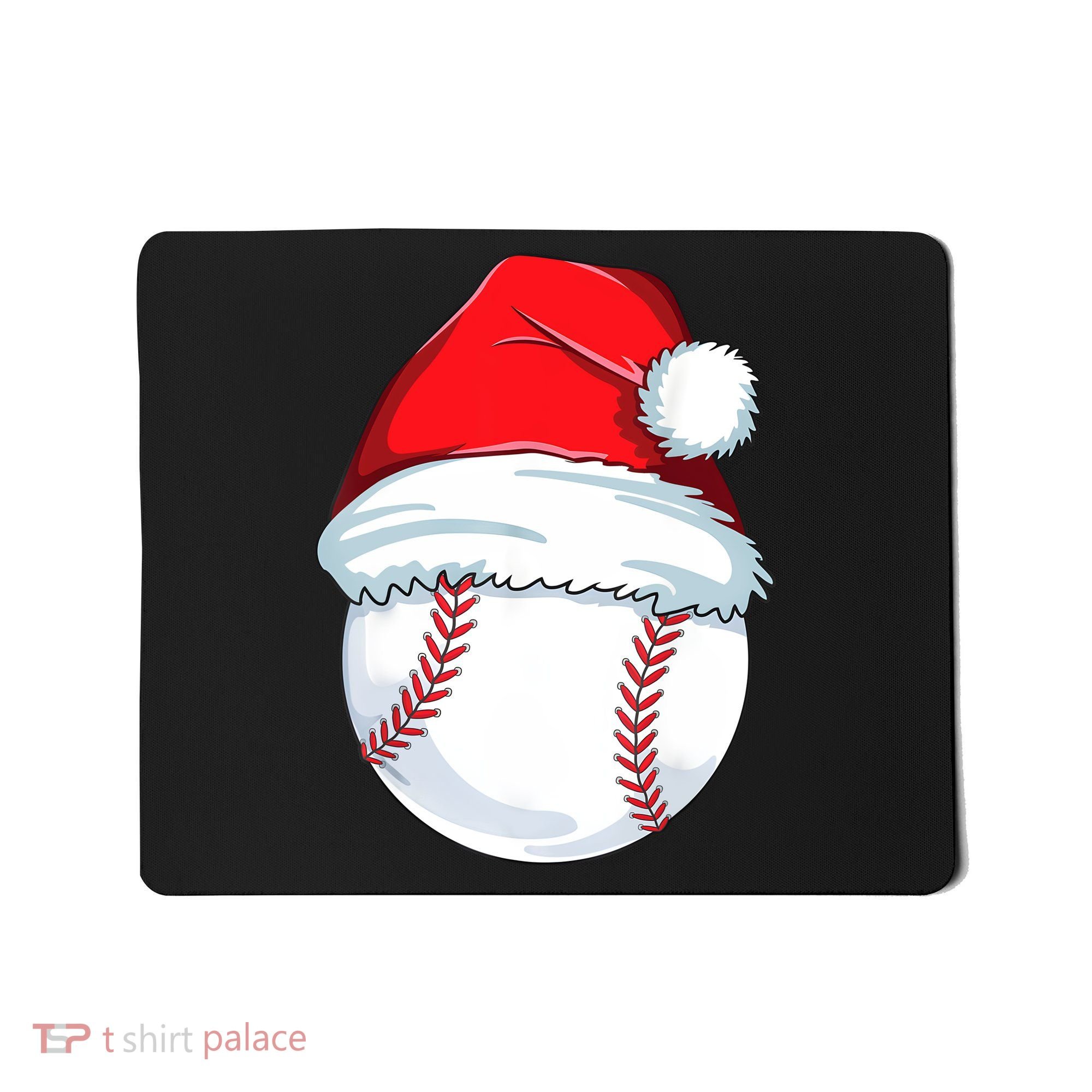 Christmas Baseball For Kids Men Ball Santa Pajama Mousepad