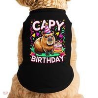 Capy Birthday Funny Capybara Birthday Doggie Tank thumb 0