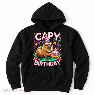 Capy Birthday Funny Capybara Birthday Hoodie