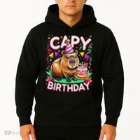 Capy Birthday Funny Capybara Birthday Hoodie thumb 2