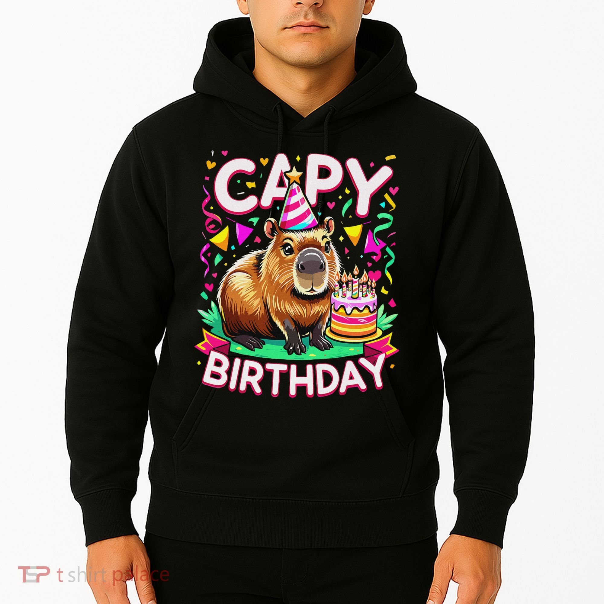 Capy Birthday Funny Capybara Birthday Hoodie