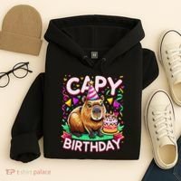 Capy Birthday Funny Capybara Birthday Hoodie thumb 4