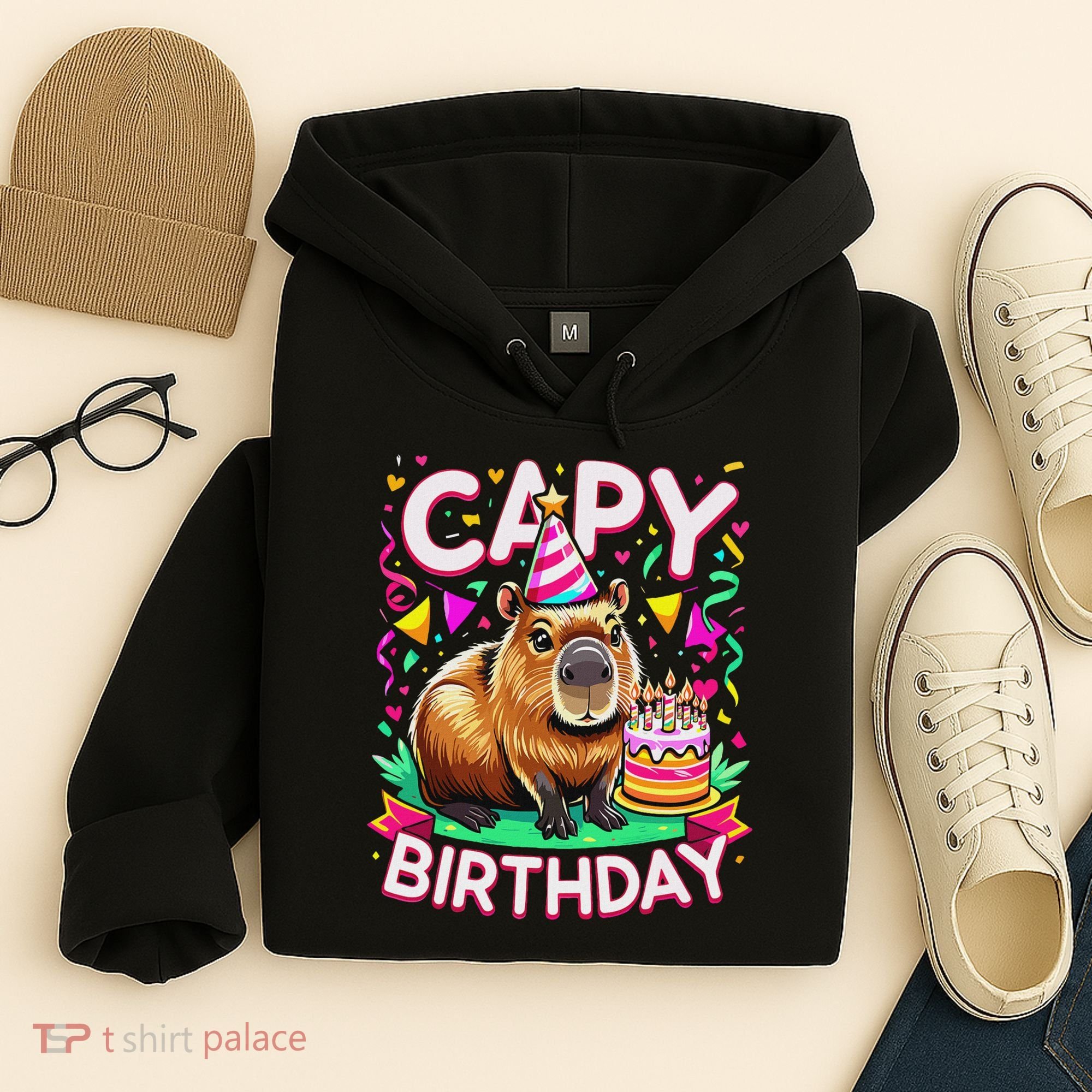 Capy Birthday Funny Capybara Birthday Hoodie
