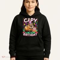 Capy Birthday Funny Capybara Birthday Hoodie thumb 5