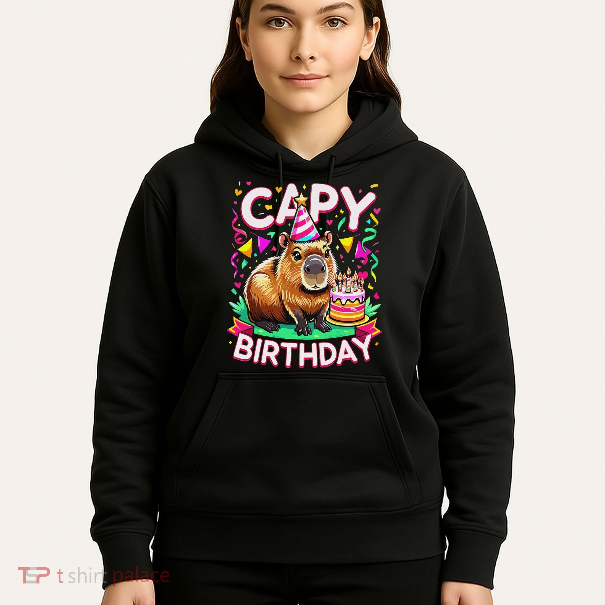 Capy Birthday Funny Capybara Birthday Hoodie
