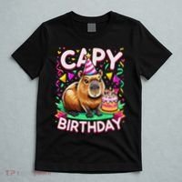 Capy Birthday Funny Capybara Birthday T-Shirt thumb 5