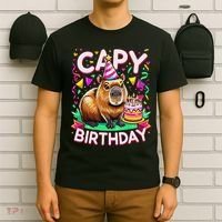 Capy Birthday Funny Capybara Birthday T-Shirt thumb 6