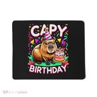 Capy Birthday Funny Capybara Birthday Mousepad thumb 0