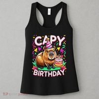 Capy Birthday Funny Capybara Birthday Women's Tank Top thumb 3
