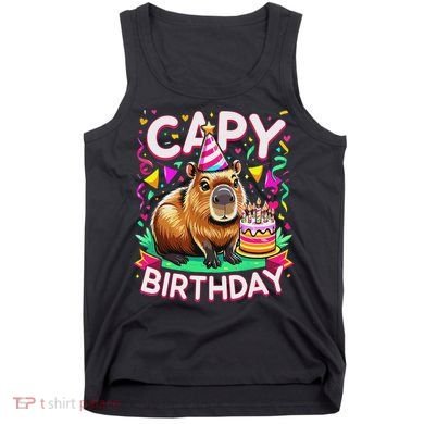 Capy Birthday Funny Capybara Birthday Tank Top