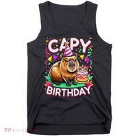 Capy Birthday Funny Capybara Birthday Tank Top thumb 0