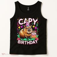 Capy Birthday Funny Capybara Birthday Tank Top thumb 2