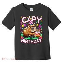 Capy Birthday Funny Capybara Birthday Toddler T-Shirt thumb 0