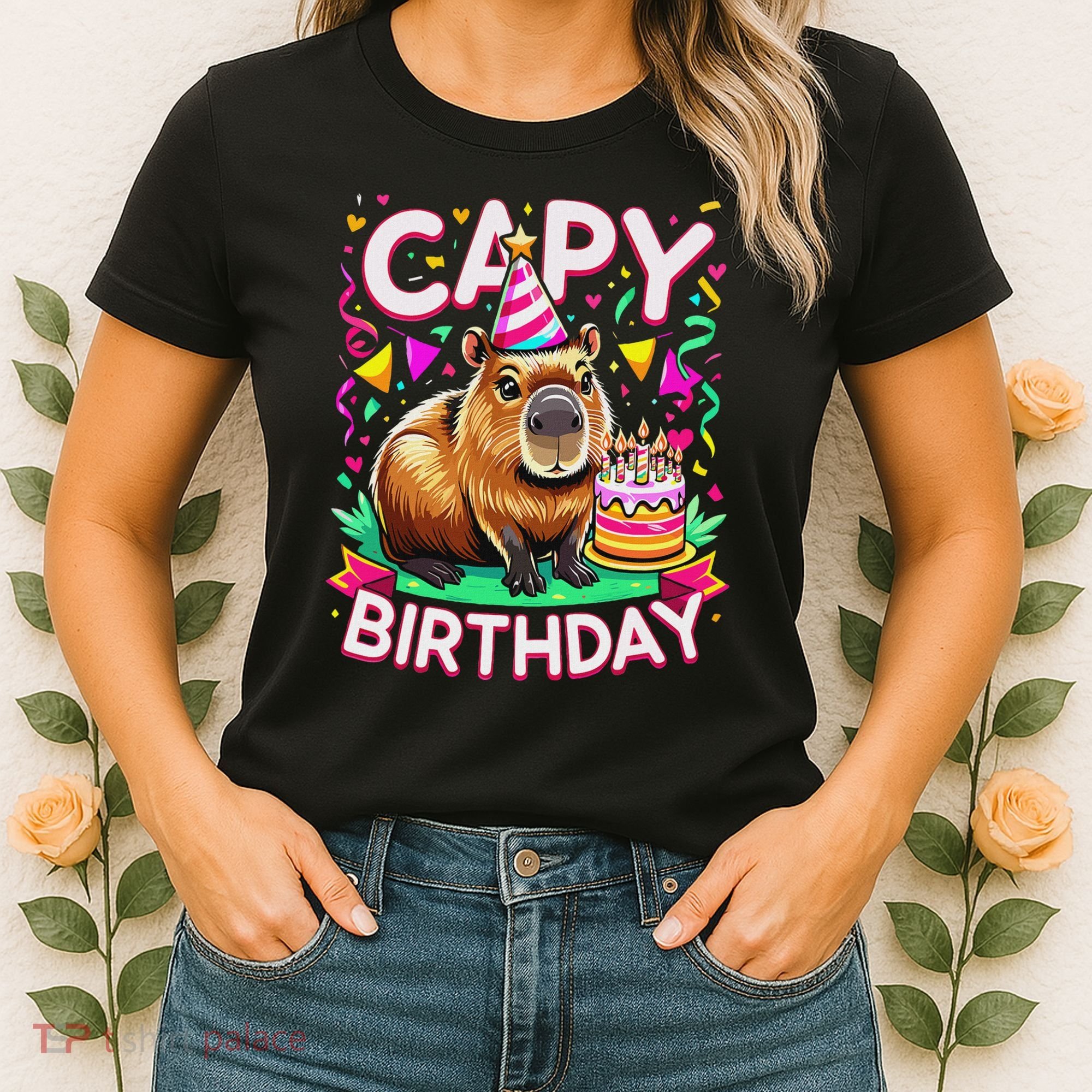 Capy Birthday Funny Capybara Birthday Women's T-Shirt