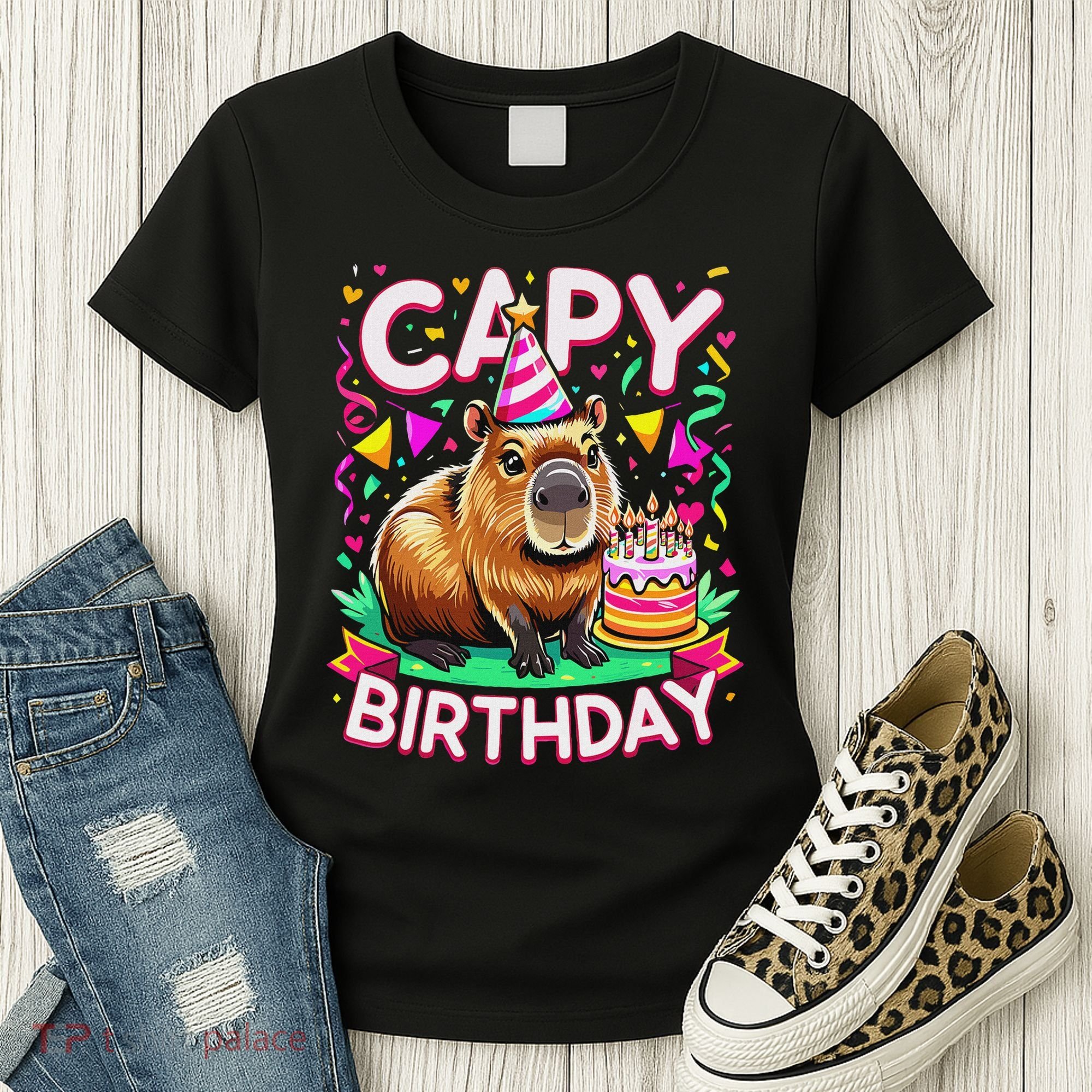 Capy Birthday Funny Capybara Birthday Women's T-Shirt