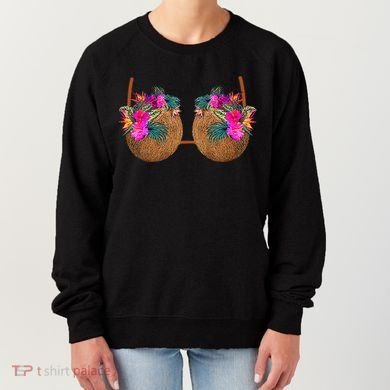Coconut Bra Funny Bra Bra Women's Sweatshirt