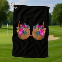 Coconut Bra Funny Bra Bra Golf Towel thumb 1