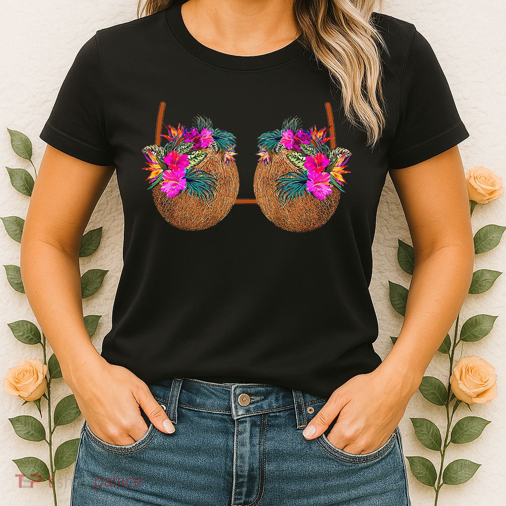 Coconut Bra Funny Bra Bra Women's T-Shirt