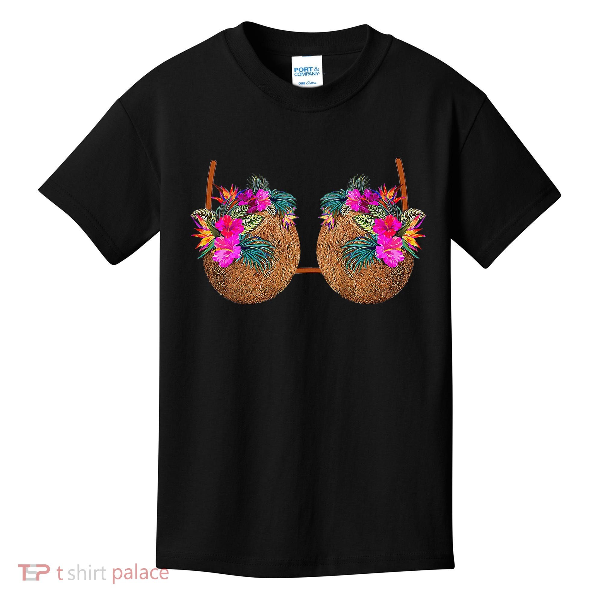 Coconut Bra Funny Bra Bra Kids T-Shirt