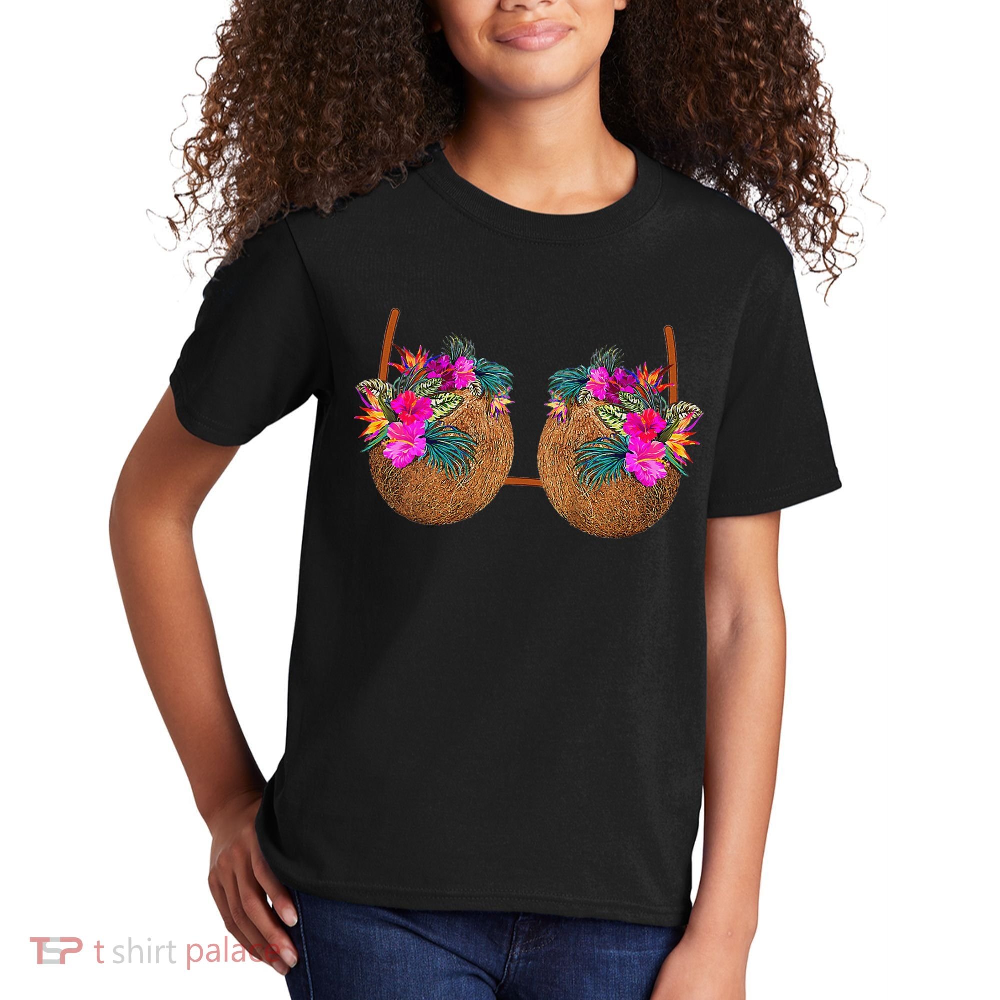 Coconut Bra Funny Bra Bra Kids T-Shirt