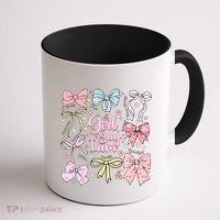 Coquette Bow God Says I Am Valentine Christian Grunge Cool Gift Coffee Mug thumb 1