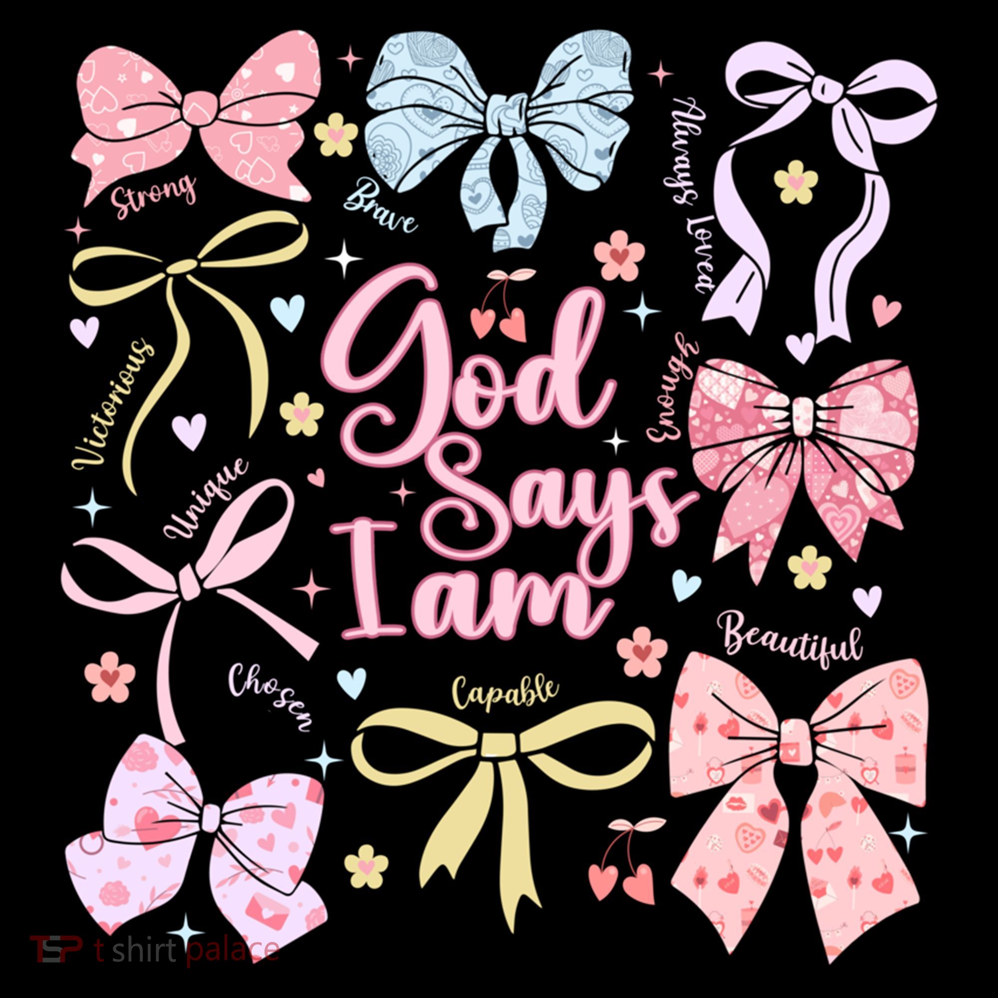 Coquette Bow God Says I Am Valentine Christian Grunge Cool Gift Coffee Mug