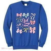Coquette Bow God Says I Am Valentine Christian Grunge Cool Gift Sweatshirt thumb 0
