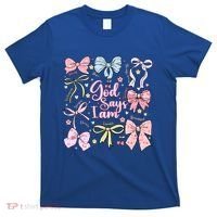 Coquette Bow God Says I Am Valentine Christian Grunge Cool Gift T-Shirt thumb 0