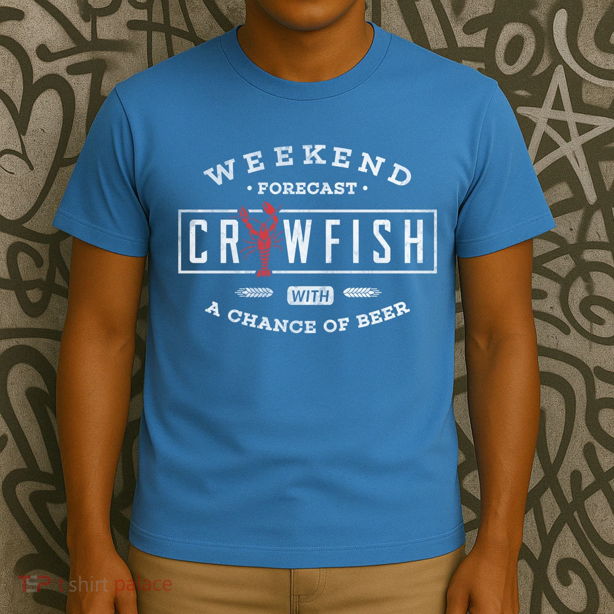 Crawfish Boil Gift Weekend Forecast Cajun And Beer Party Meaningful Gift T-Shirt