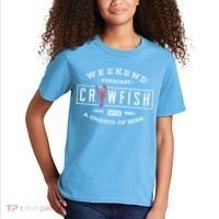 Crawfish Boil Gift Weekend Forecast Cajun And Beer Party Meaningful Gift Kids T-Shirt thumb 2