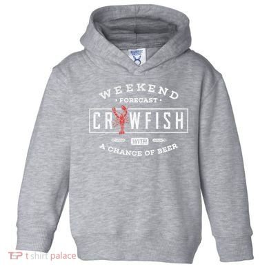 Crawfish Boil Gift Weekend Forecast Cajun And Beer Party Meaningful Gift Toddler Hoodie