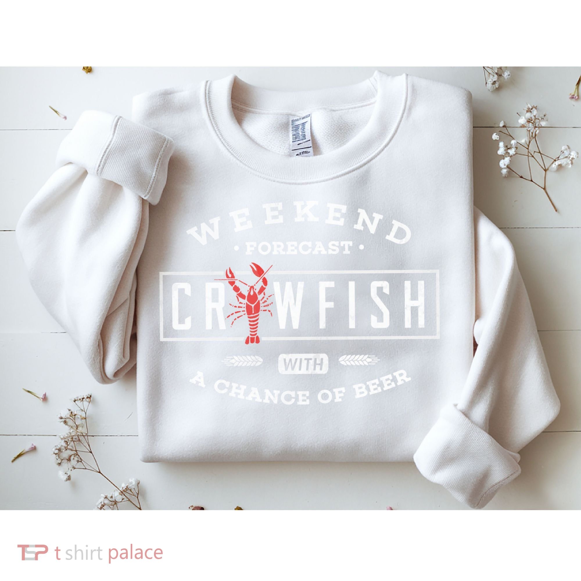 Crawfish Boil Gift Weekend Forecast Cajun And Beer Party Meaningful Gift Sweatshirt
