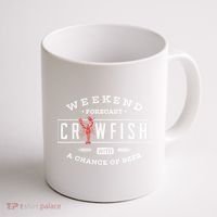 Crawfish Boil Gift Weekend Forecast Cajun And Beer Party Meaningful Gift Coffee Mug thumb 1